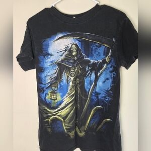 Vintage Alstyle Men's Grim Reaper Graphic T-shirt, Size Small